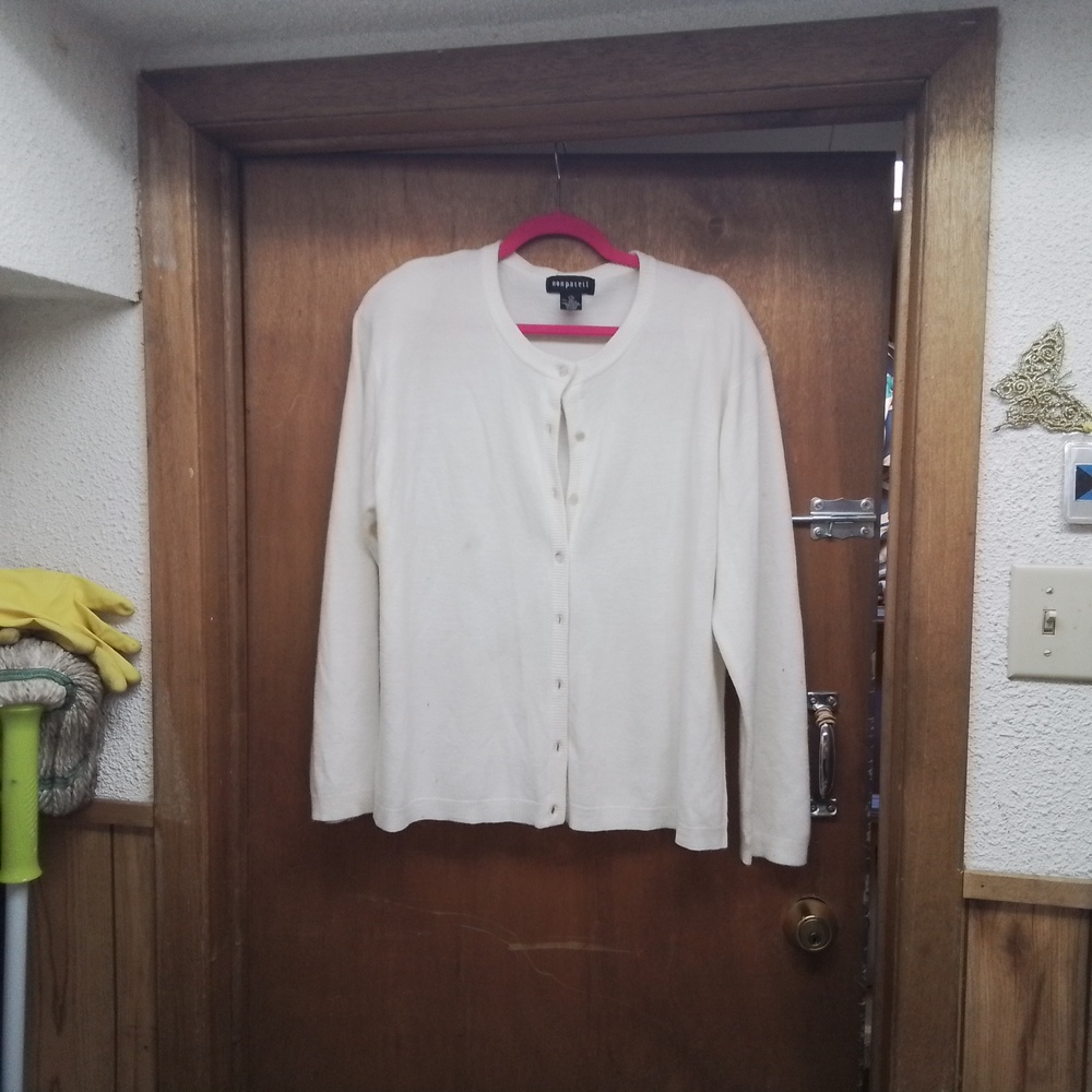 Croft & Barrow Women's Ivory Cardigan Sweater